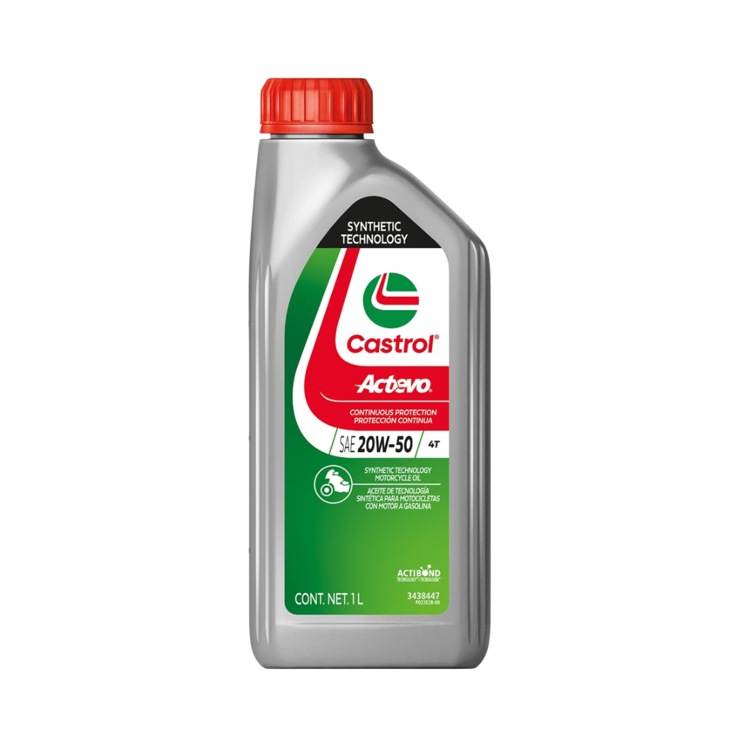 Aceite Castrol Actevo 20W50 (Botella 1/4) - Castrol 20W50 en Siquirres Limón Costa Rica